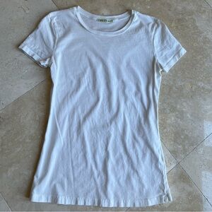 Vintage VELVET White Short Sleeve Soft Tee - Classic Crew Neck